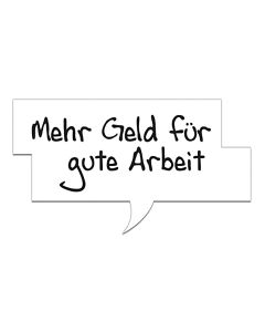 IGBCE-Tarif Sprechblasen-Schilder (blanko)