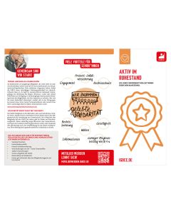 Infopointflyer "Aktiv im Ruhestand"