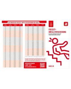 Infopointflyer "Freizeitunfallversicherung"
