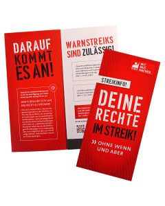 IGBCE Flyer "Deine Rechte im Streik"