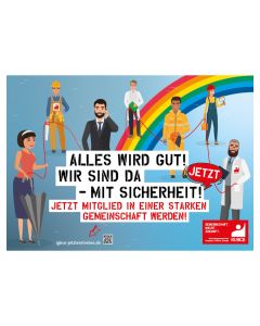 Plakatpostkarte »Alles wird gut«