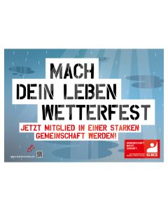 Plakat A4 »Mach dein Leben wetterfest«
