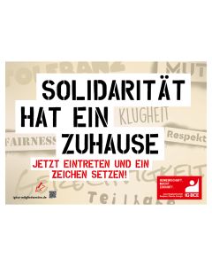 Plakat A3 »Solidarität hat ein Zuhause«
