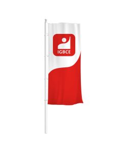 IGBCE Hisshochformatfahne 150 x 375 cm